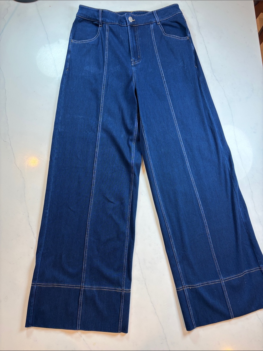 Wide Leg Dark Blue Women’s Jeans